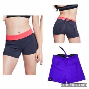 Jo+Jax Roll Down Shorties‎ Purple Grey Medium